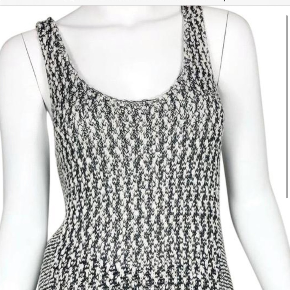 Cabi BLACK/CREAM CHUNKY KNIT TOP S